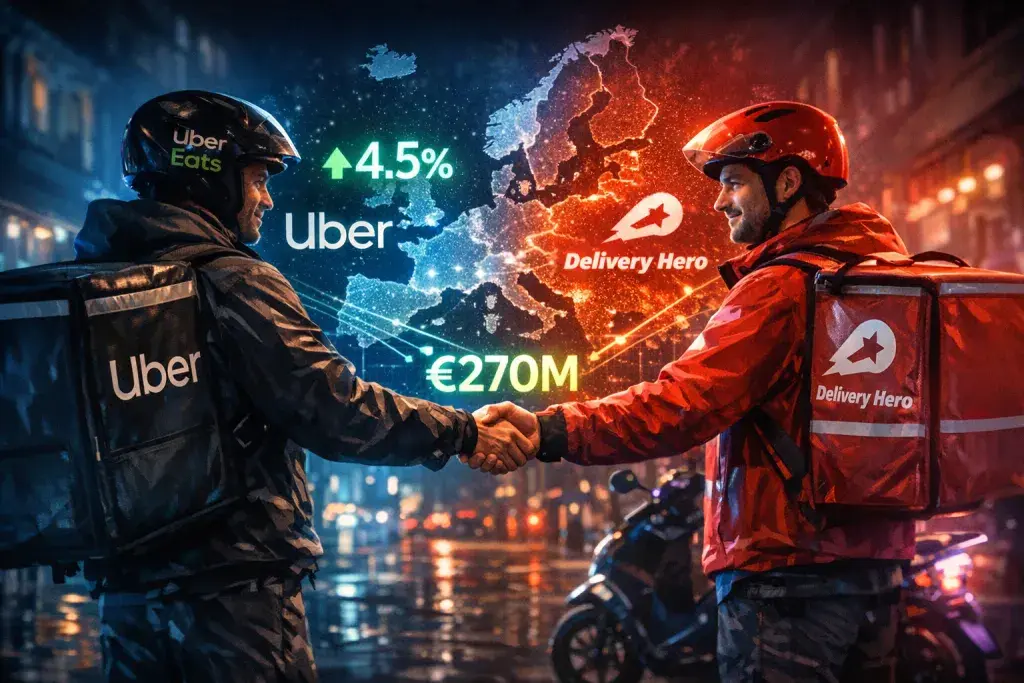 Uber Acquires 4.5% Stake in Delivery Hero to Bolster European Delivery Presence