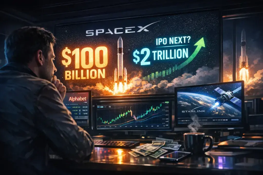 Alphabet's SpaceX Stake Nears $100 Billion Value Ahead of Anticipated IPO